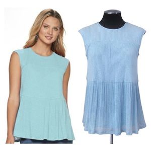 Juicy Couture - Sky Blue Lined Tiered Tank - NWT